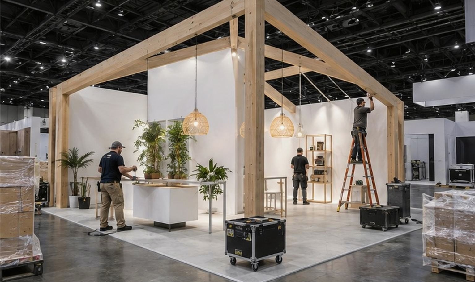 construction trade show booth rental trade show booth display image 6