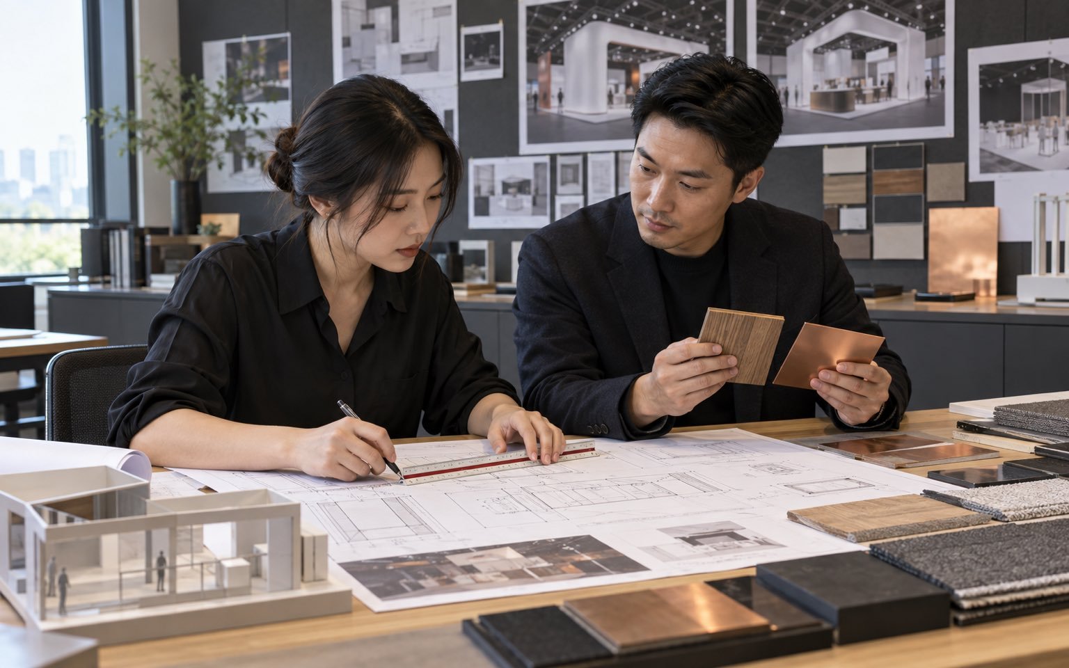Chinese exhibit design coordination team