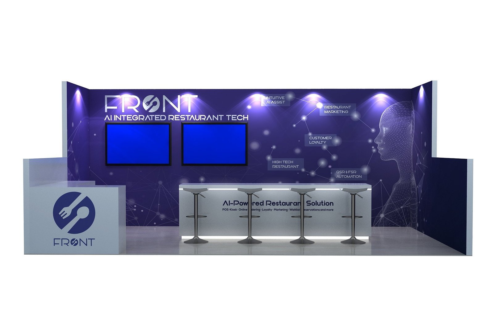 FRONT 10x20 RetailNOW 2025 trade show booth display