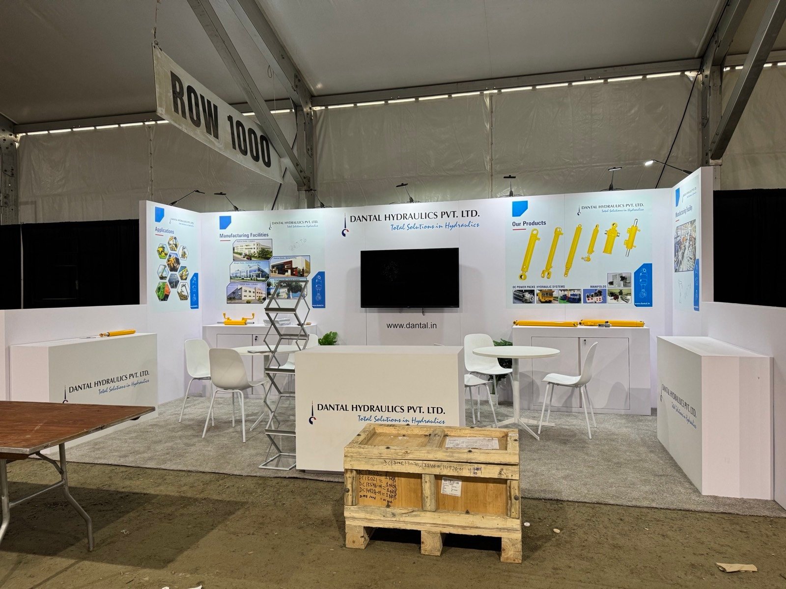 Dantal 10x20 trade show booth display at World AG expo 2025