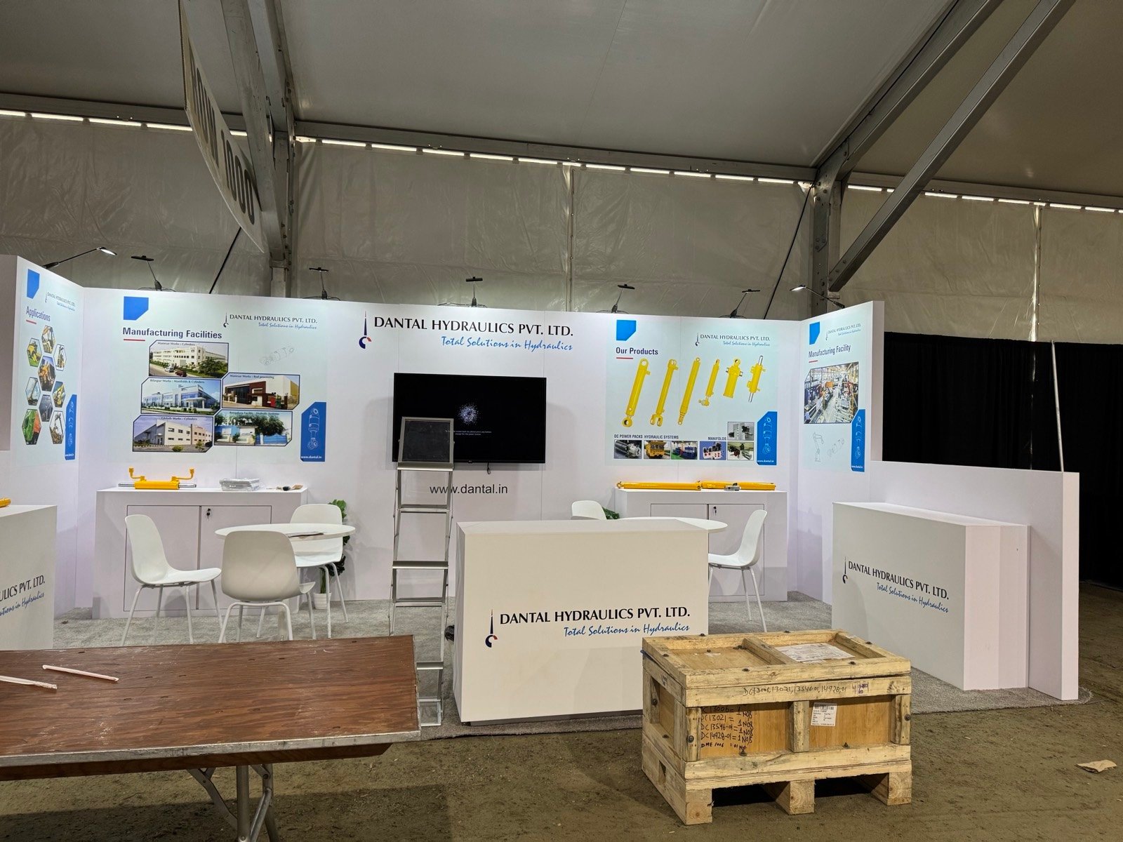Dantal 10x20 trade show booth display at World AG expo 2025