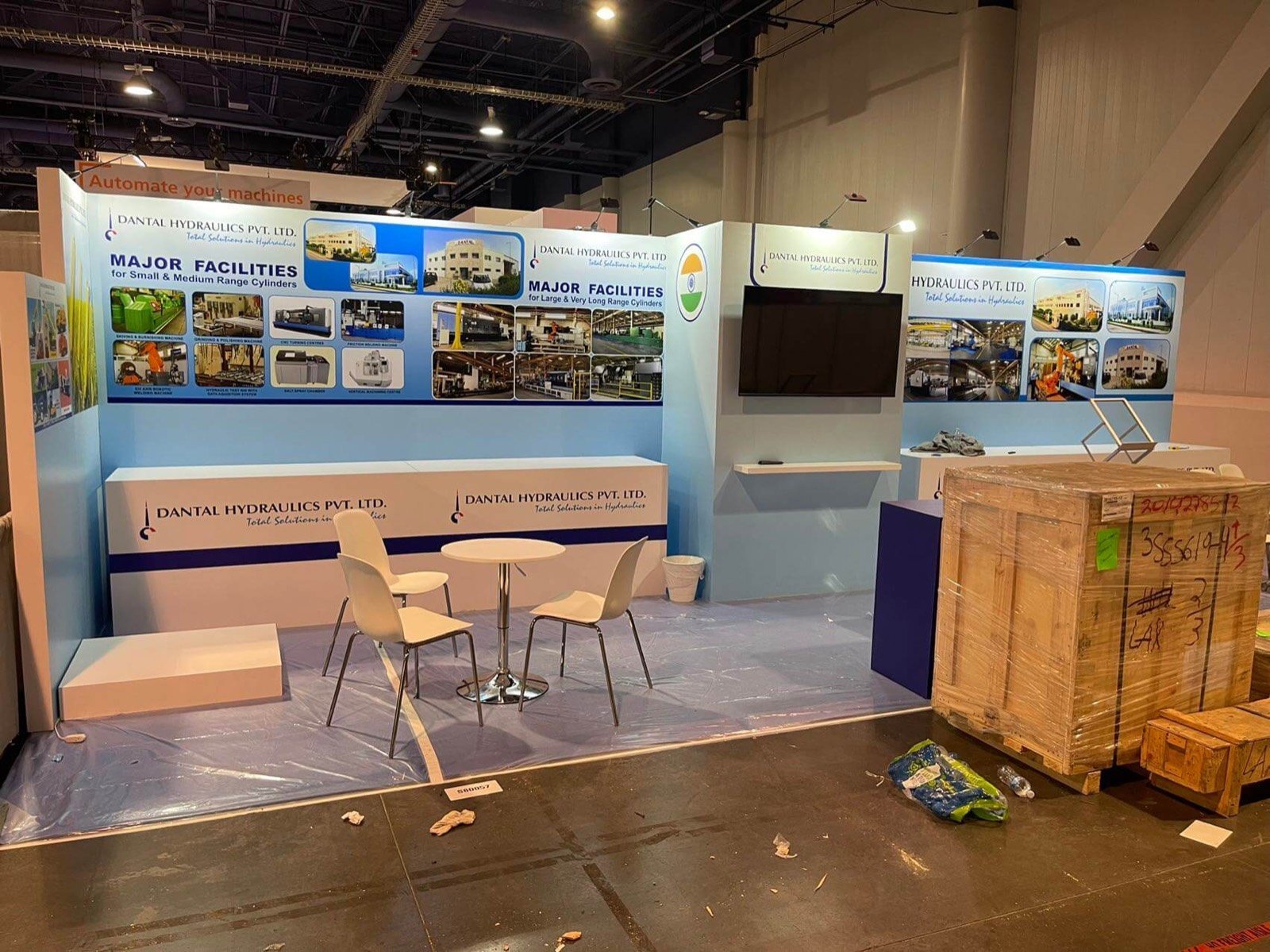 Dantal 10x30 trade show booth display at IFPE 2023