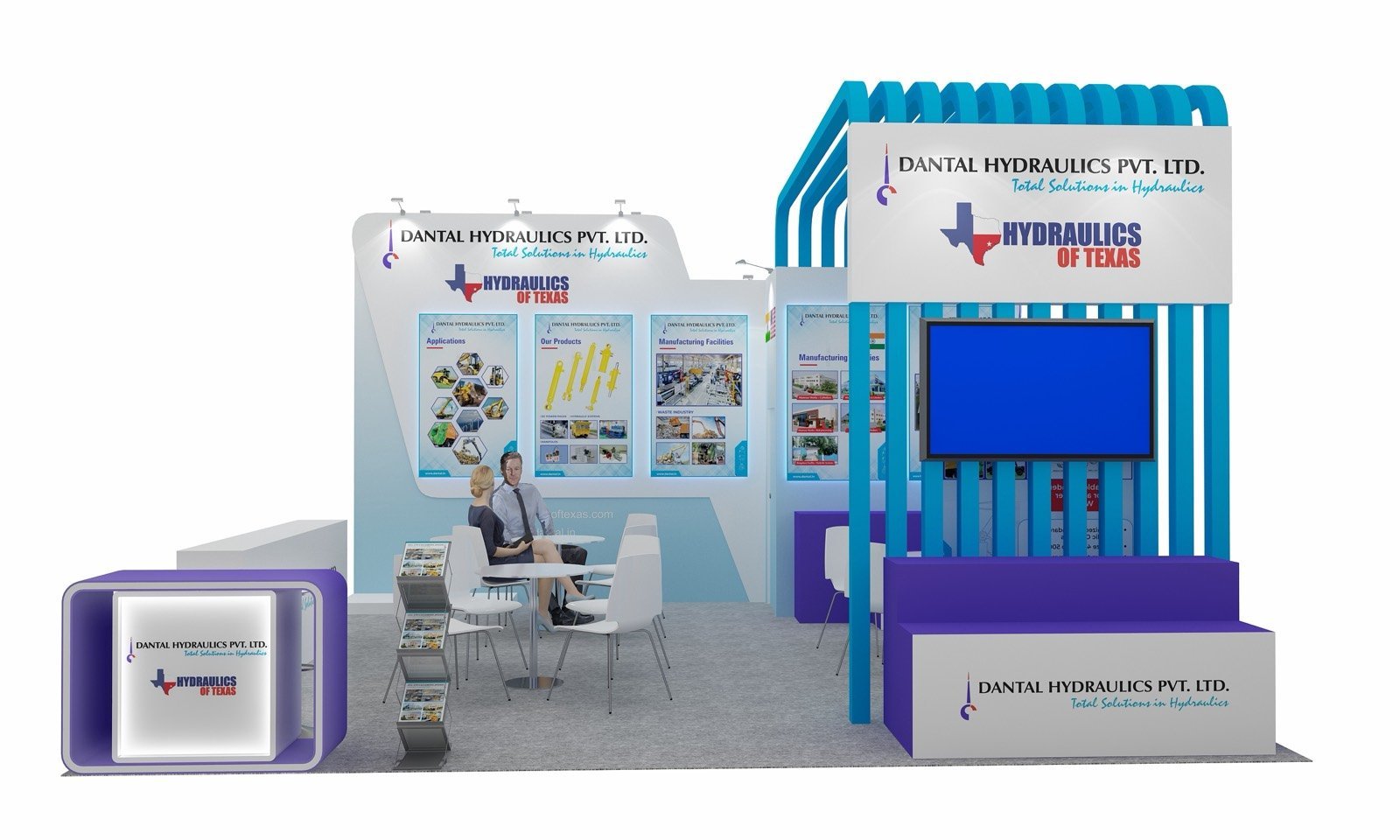 Dantal 20x20 trade show booth display at Waste Expo 2025
