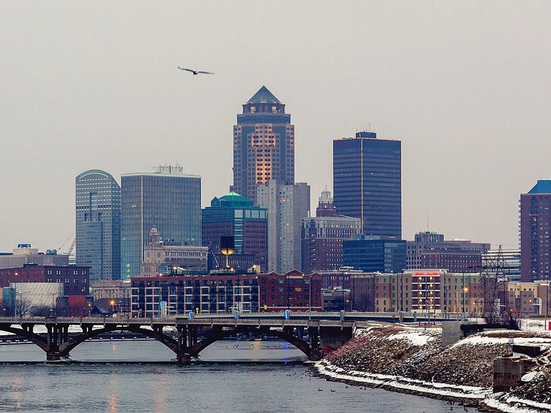 Des Moines cityscape, Iowa