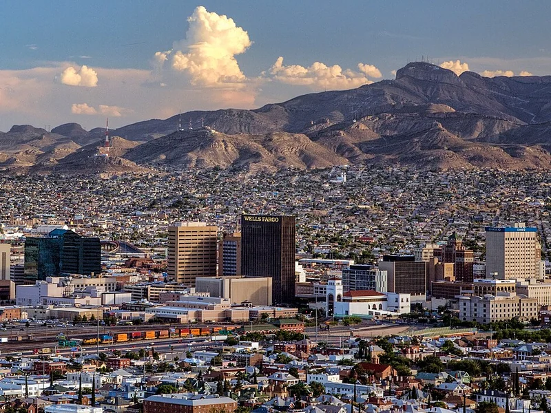 El Paso cityscape, Texas