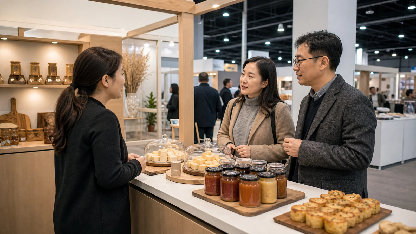 Attendees walking the exhibition floor at the Winter Fancy Food Show