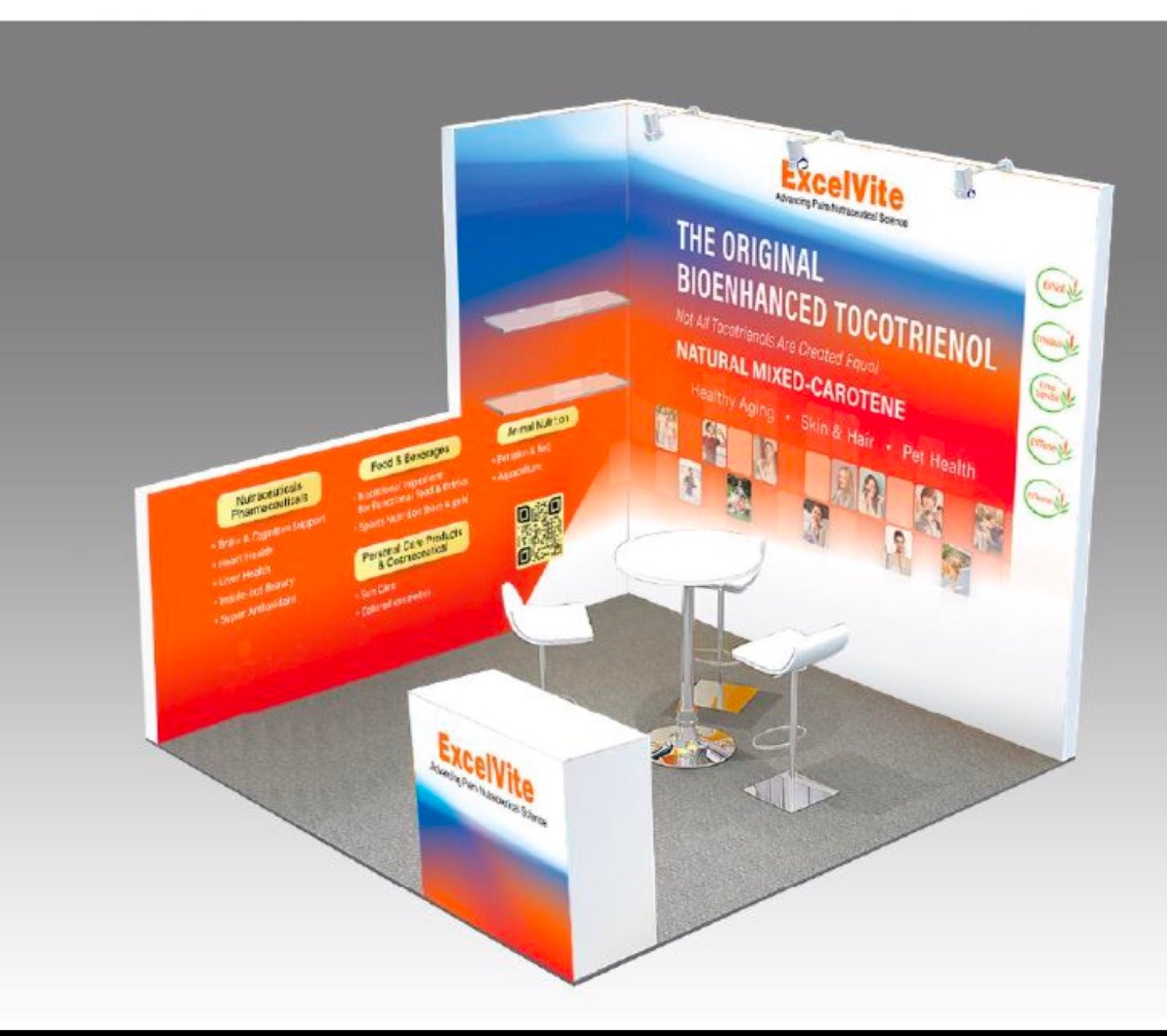 ExcelVite 10x10 trade show booth display at SSW 2024