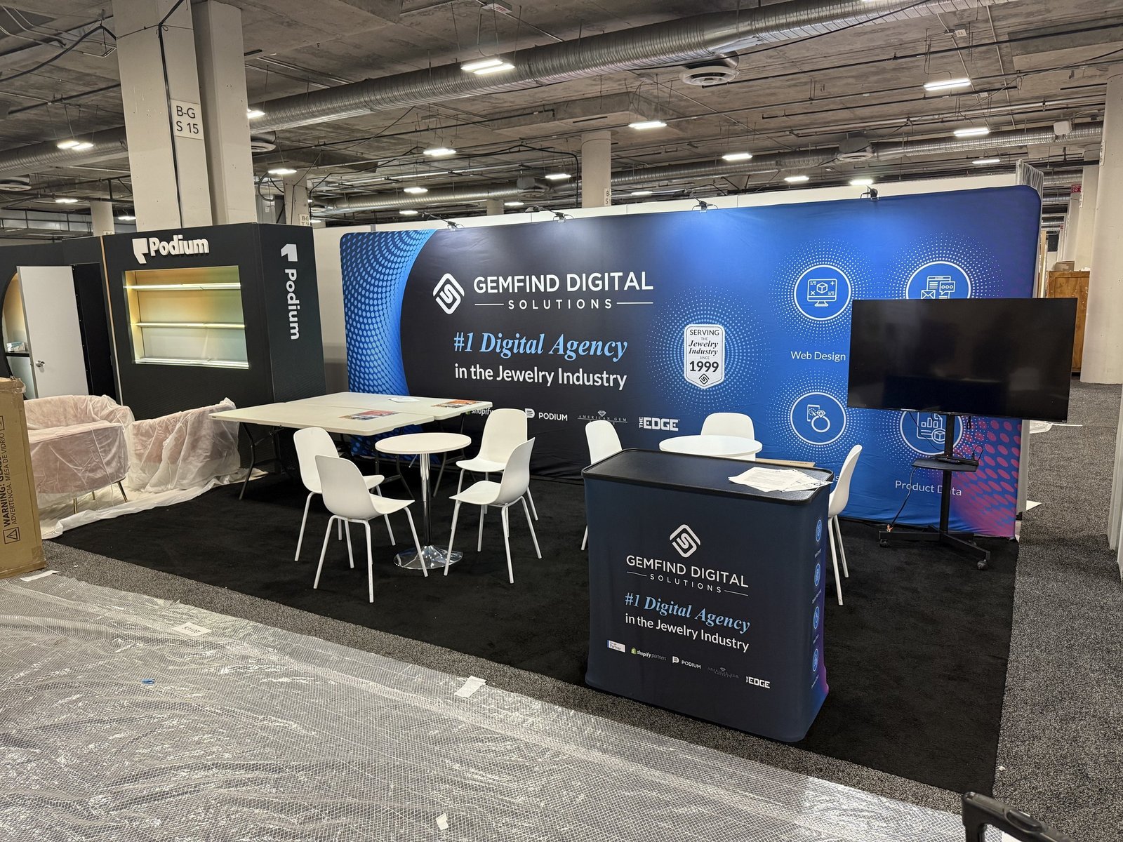 GEMFIND 10x20ft JCK 2026 trade show booth display