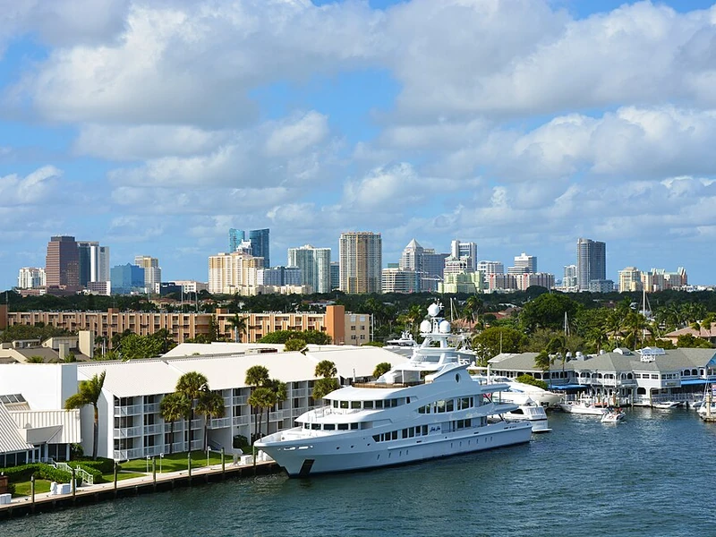 Fort Lauderdale cityscape, Florida