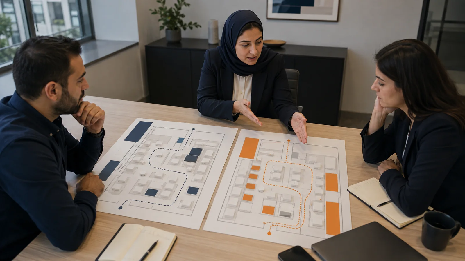Marketing manager comparing two franchise expo formats and exhibitor packages