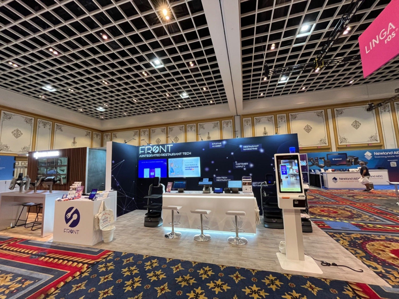 FRONT RSPA 10x20 trade show booth display at RetailNOW 2024