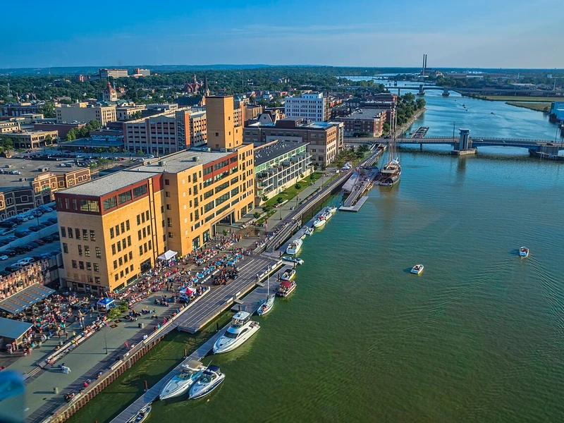 Green Bay cityscape, Wisconsin