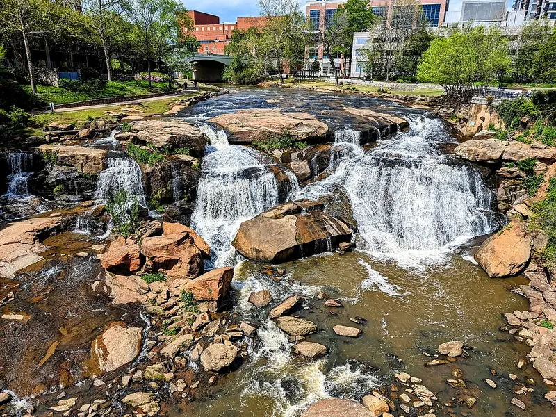 Falls Park in Greenville, South Carolina