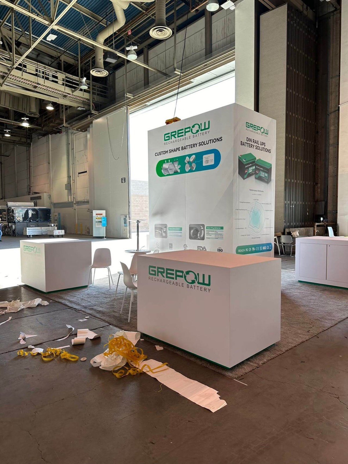 GREPOW 20x20 trade show booth display at CES 2023