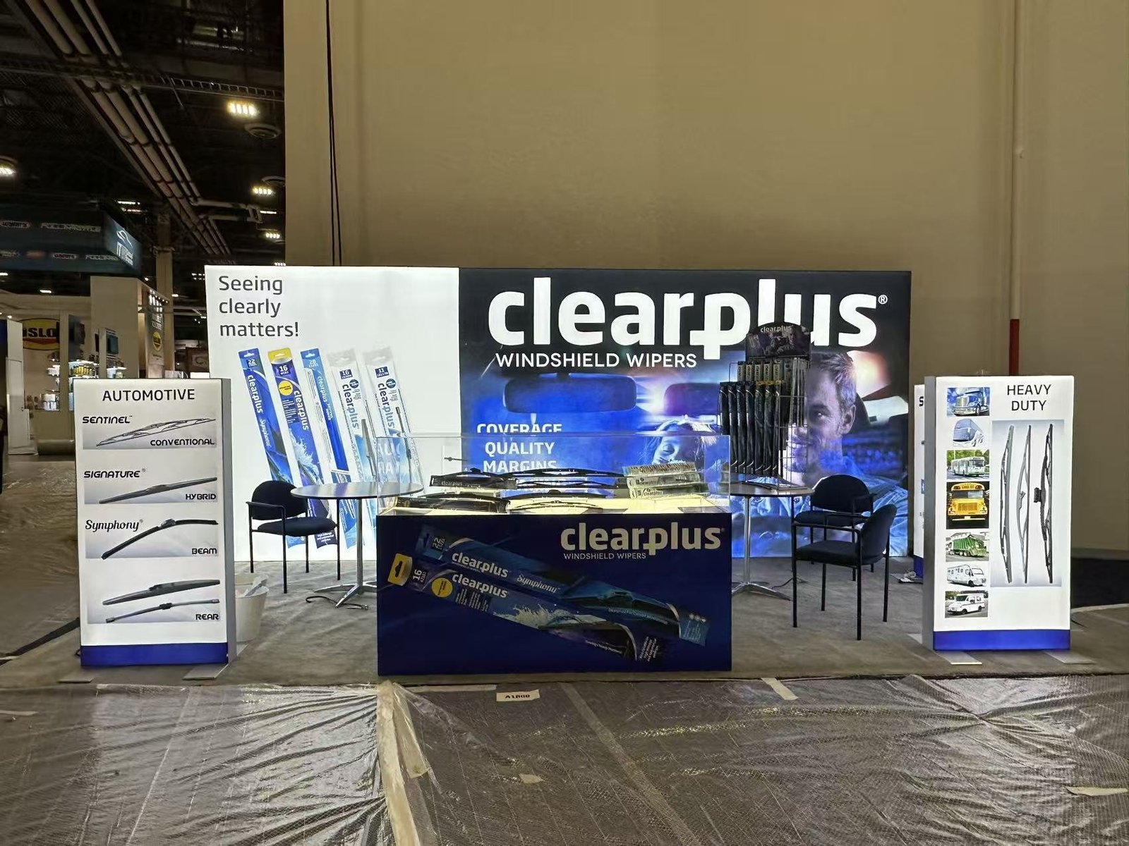 clearplus 10x20 SEMA 2025 trade show booth display