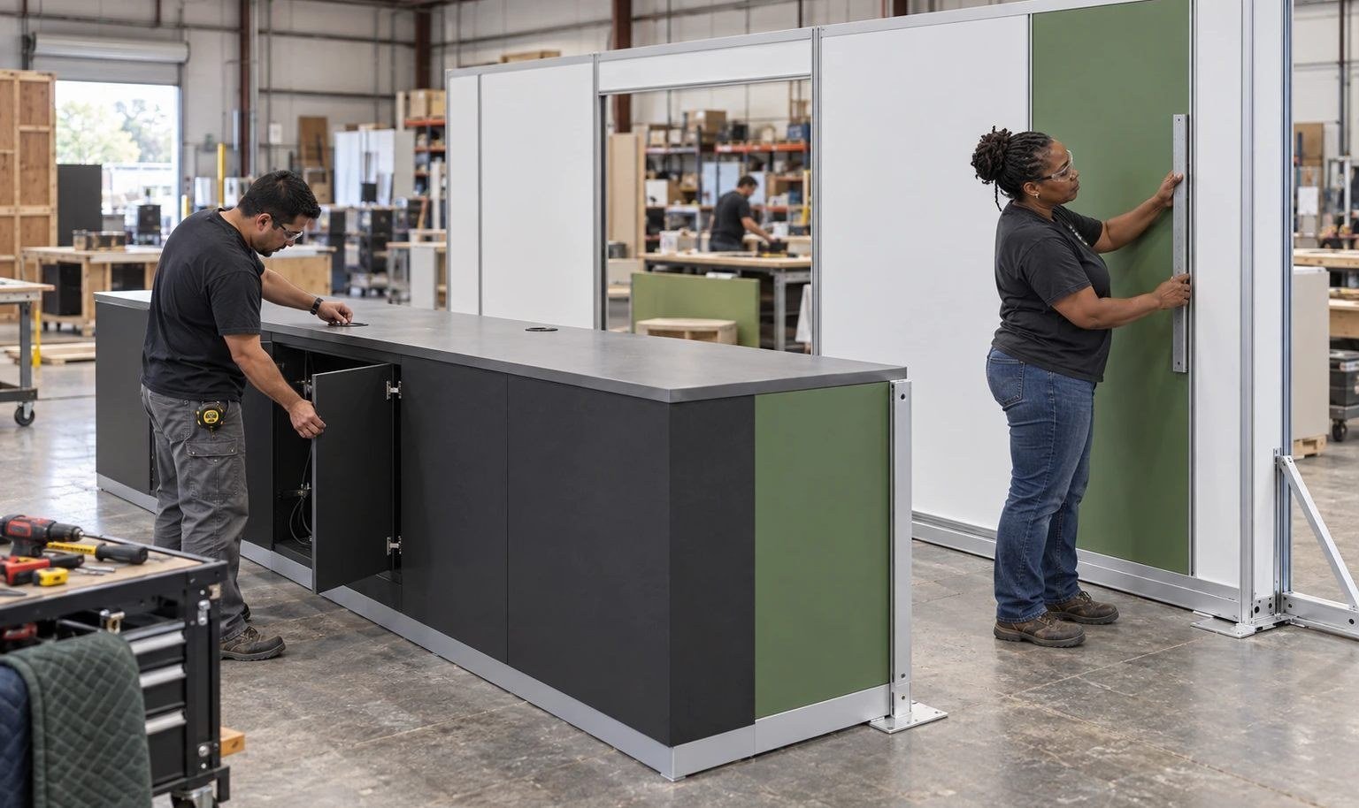 Digital Manufacturing Workflow trade show booth planning image