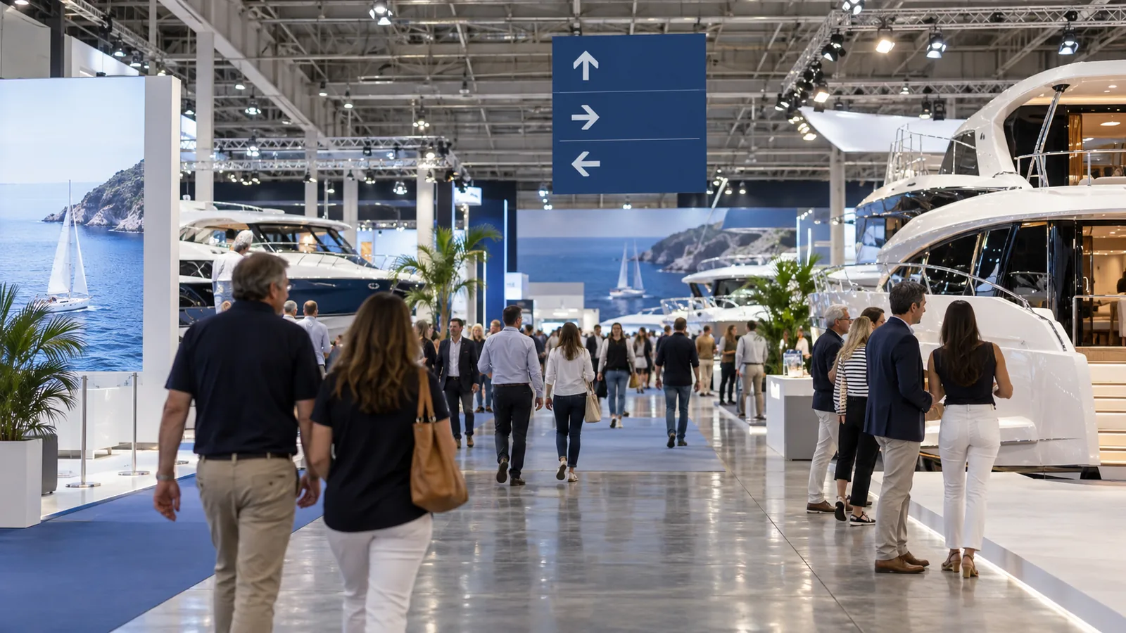 practical booth traffic wayfinding