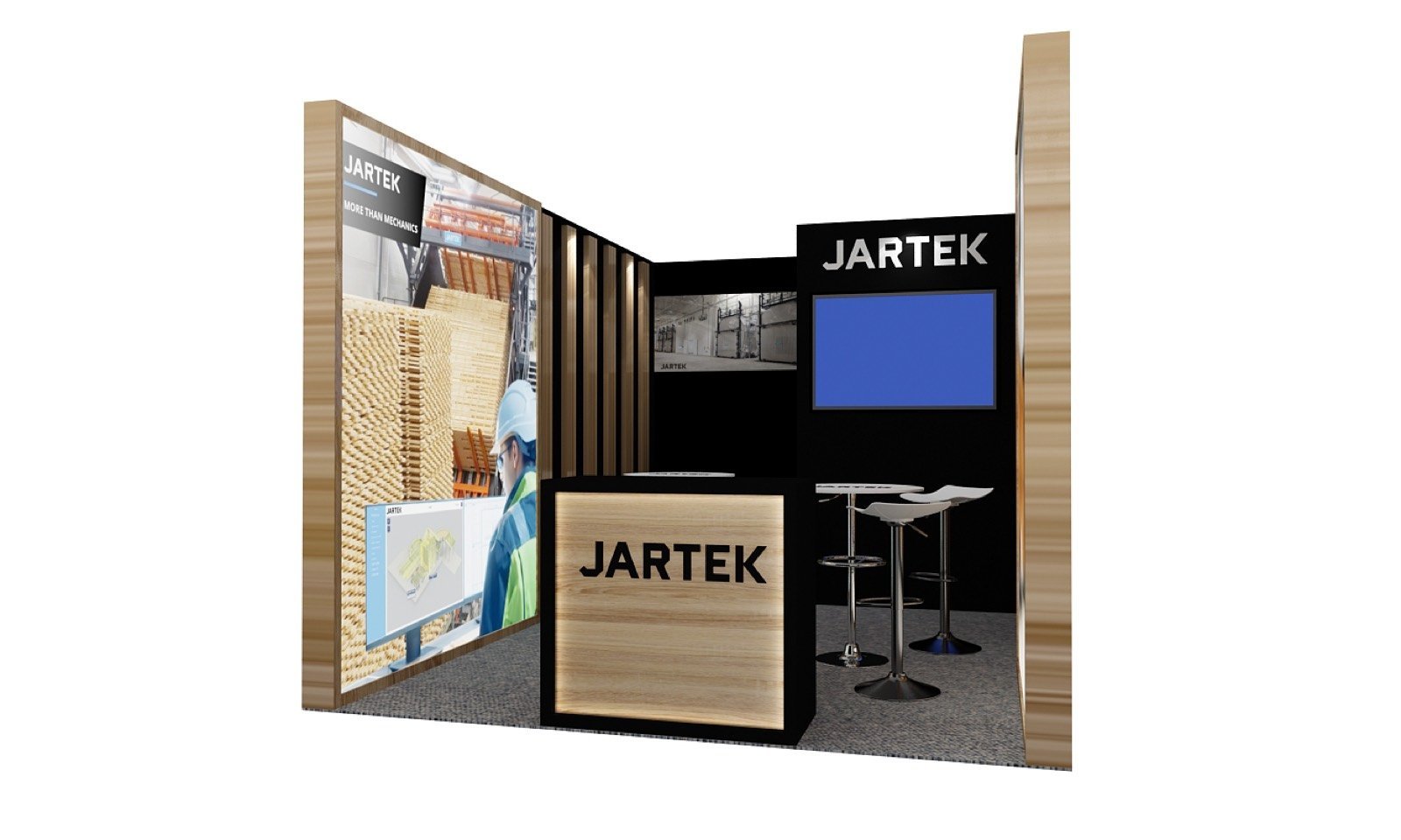 JARTEK 10x15 trade show booth display at IWF show 2024