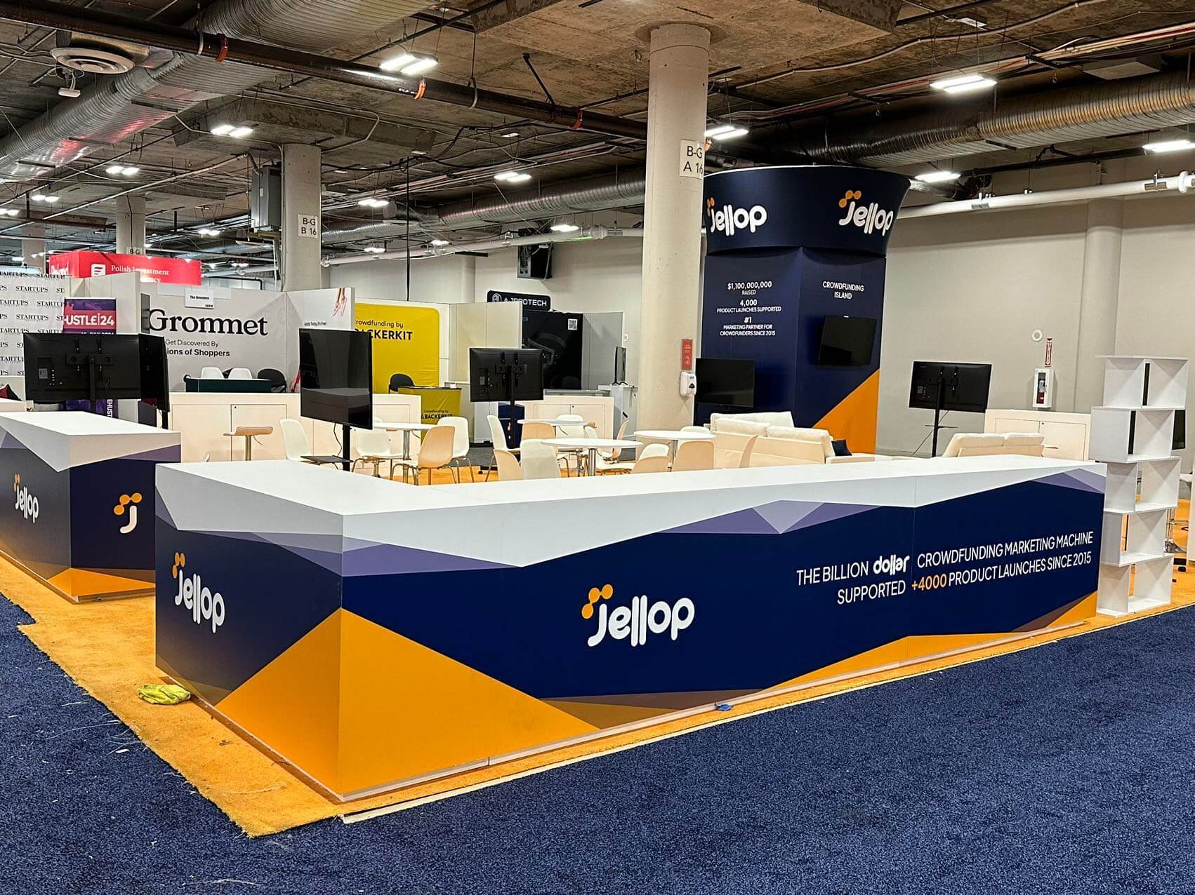 Jellop 30x40 CES 2024 trade show booth display