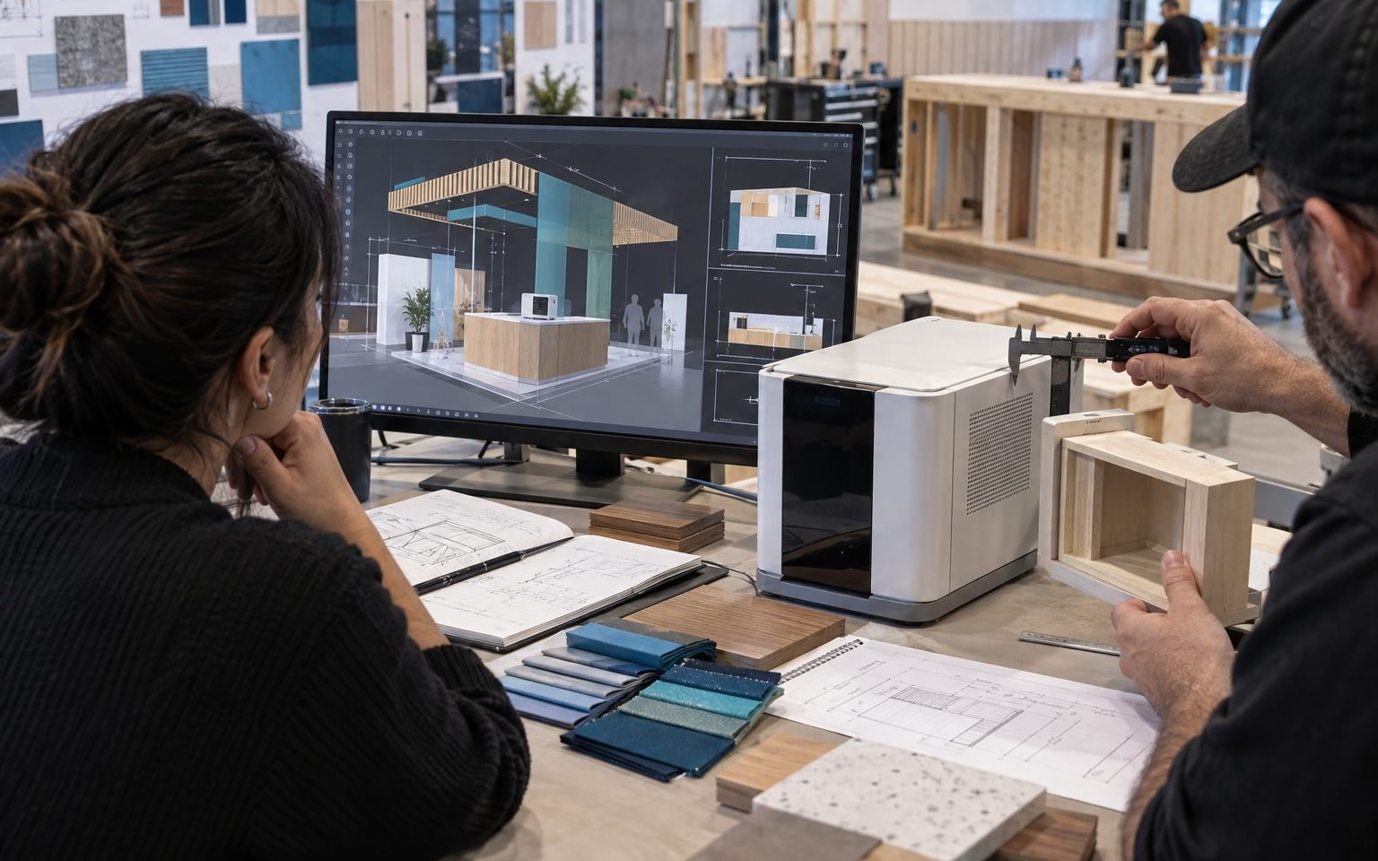 The Demonstration Is Designed with the Booth, Not Added Later — design translation