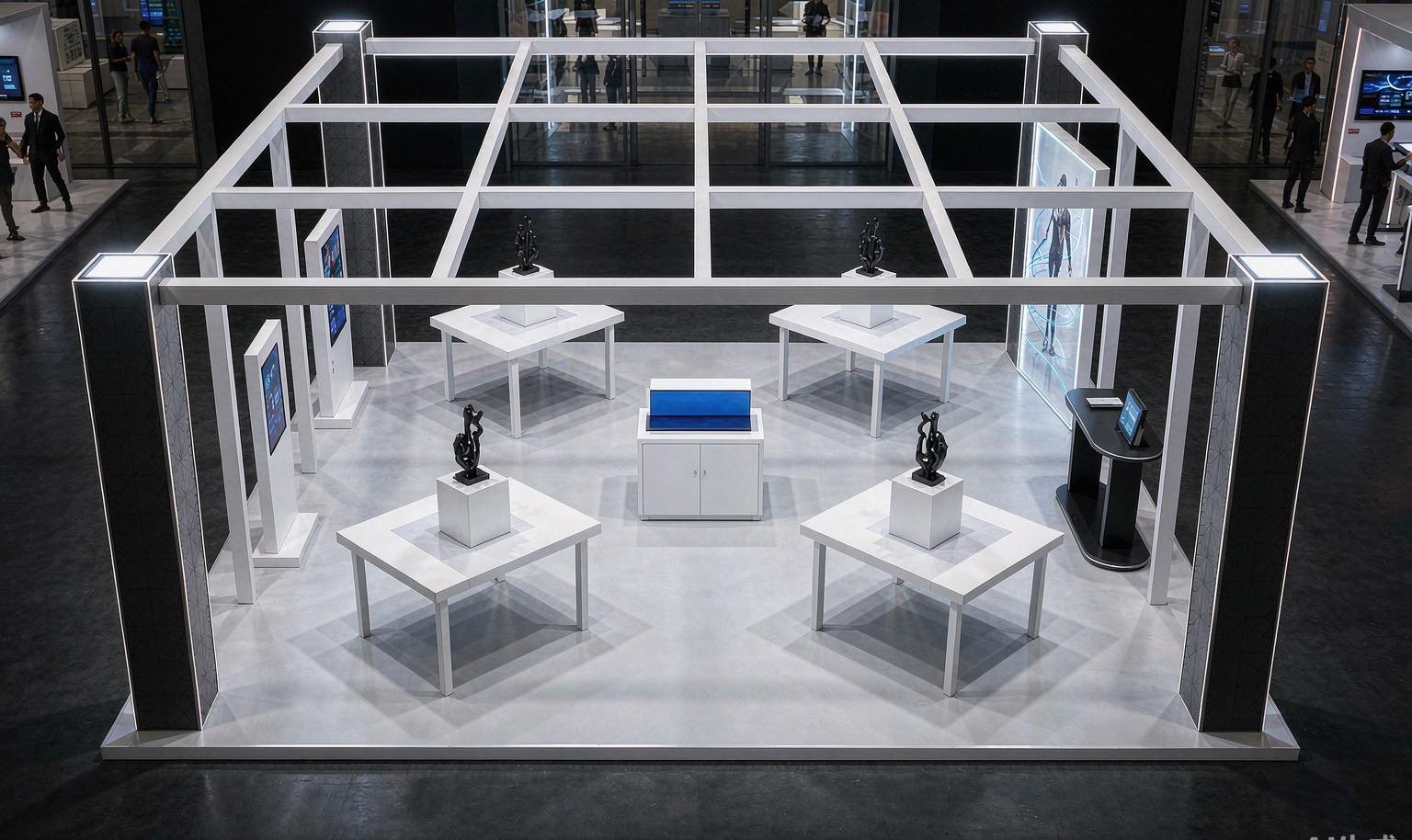 20x20 Trade Show Booth Rental - King Exhibits trade show booth