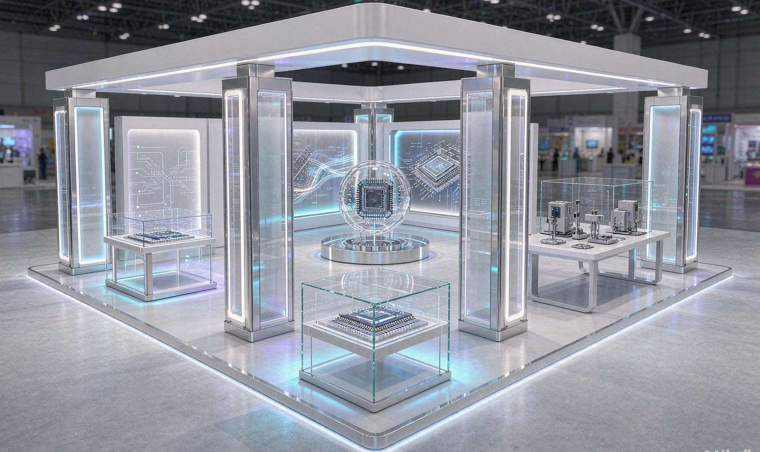 20x20 Trade Show Booth Rental - King Exhibits trade show booth