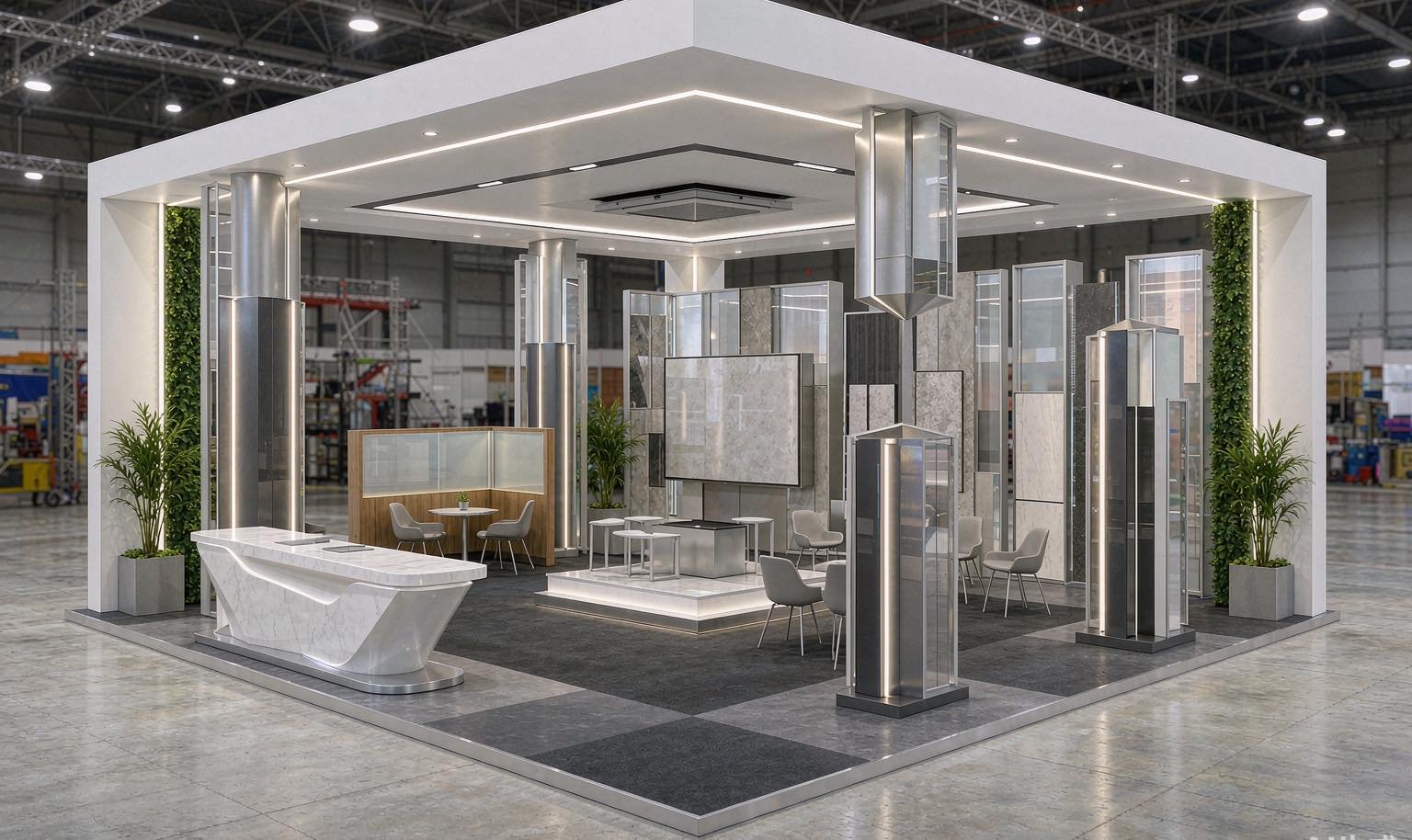 20x20 Trade Show Booth Rental - King Exhibits trade show booth