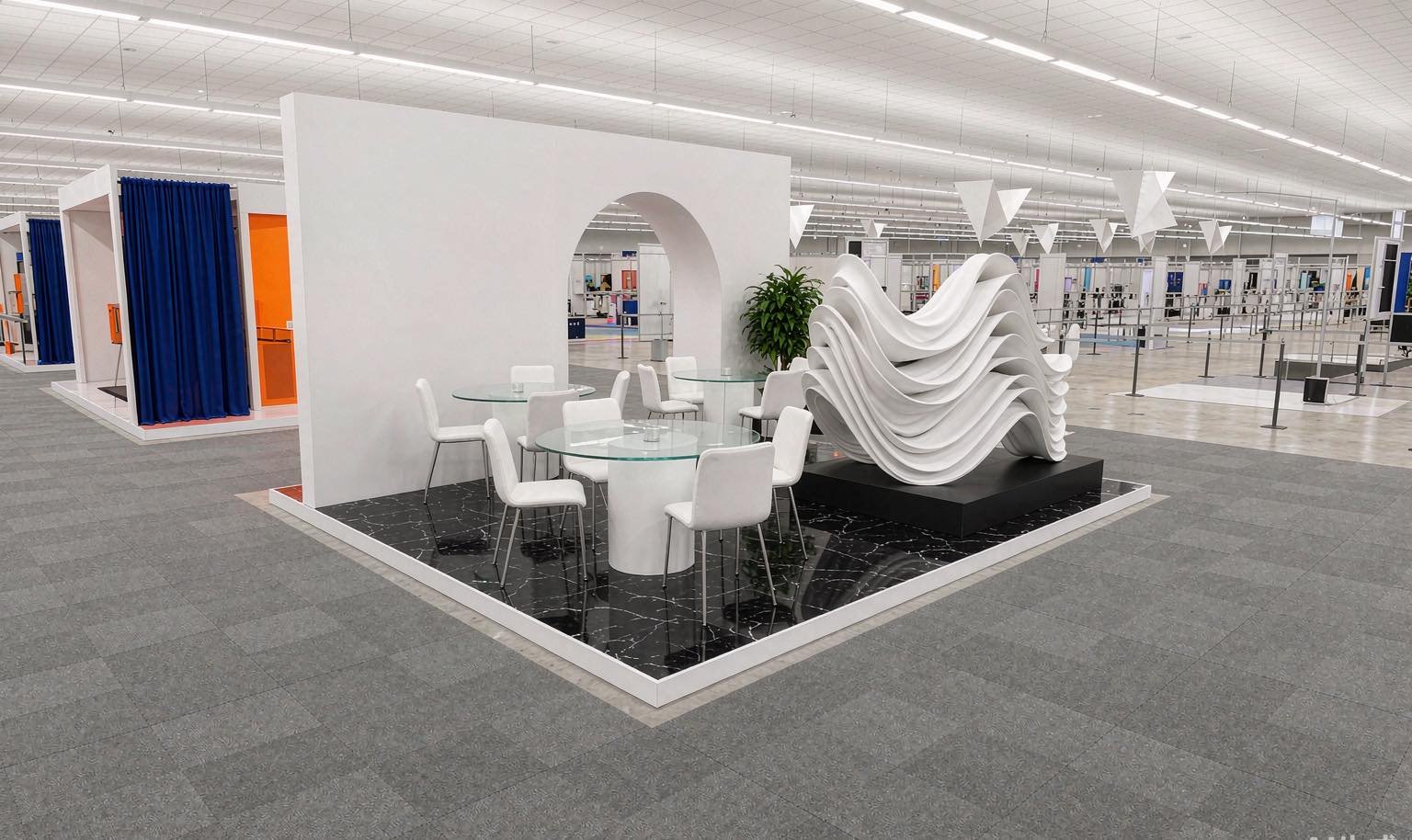 Newtopia Now — Rotating U.S. Host City - King Exhibits trade show booth