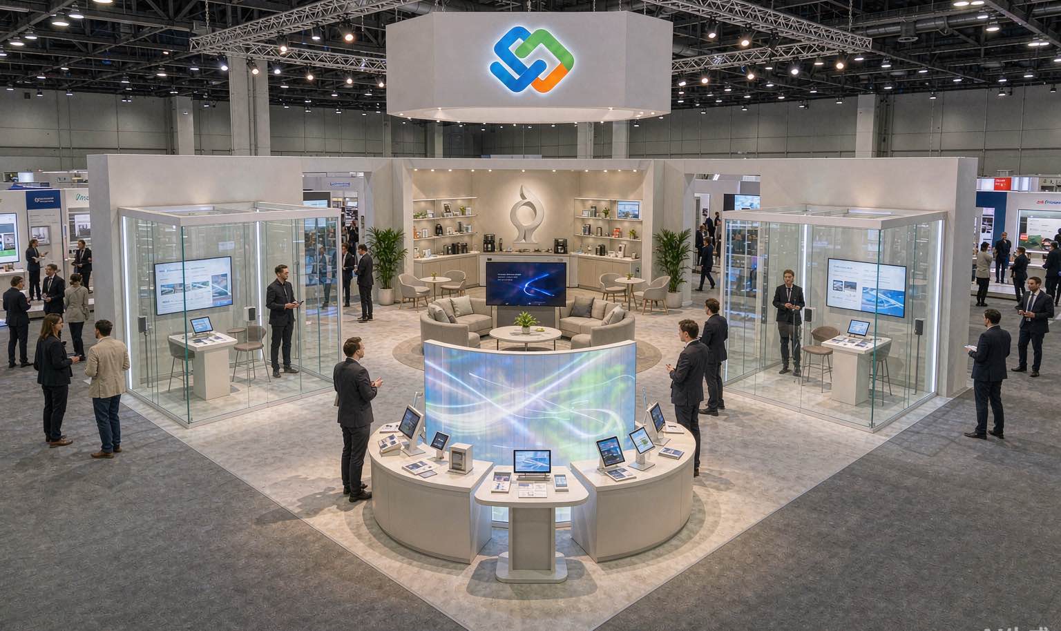 30x30 Trade Show Booth Rental - King Exhibits trade show booth