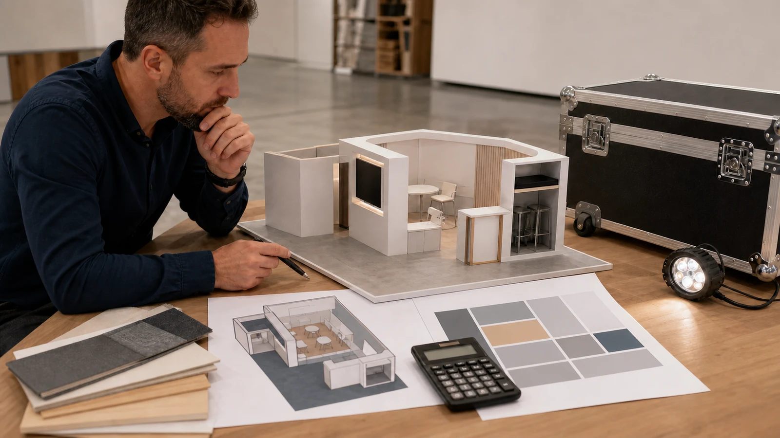 Preliminary trade show booth budget and space planning