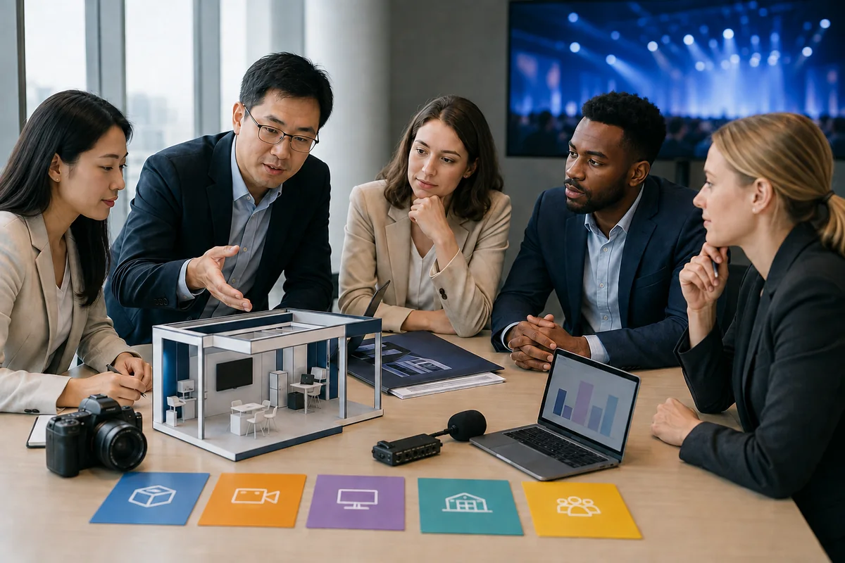 Hybrid event budget planning across venue, booth, production, platform, and support costs
