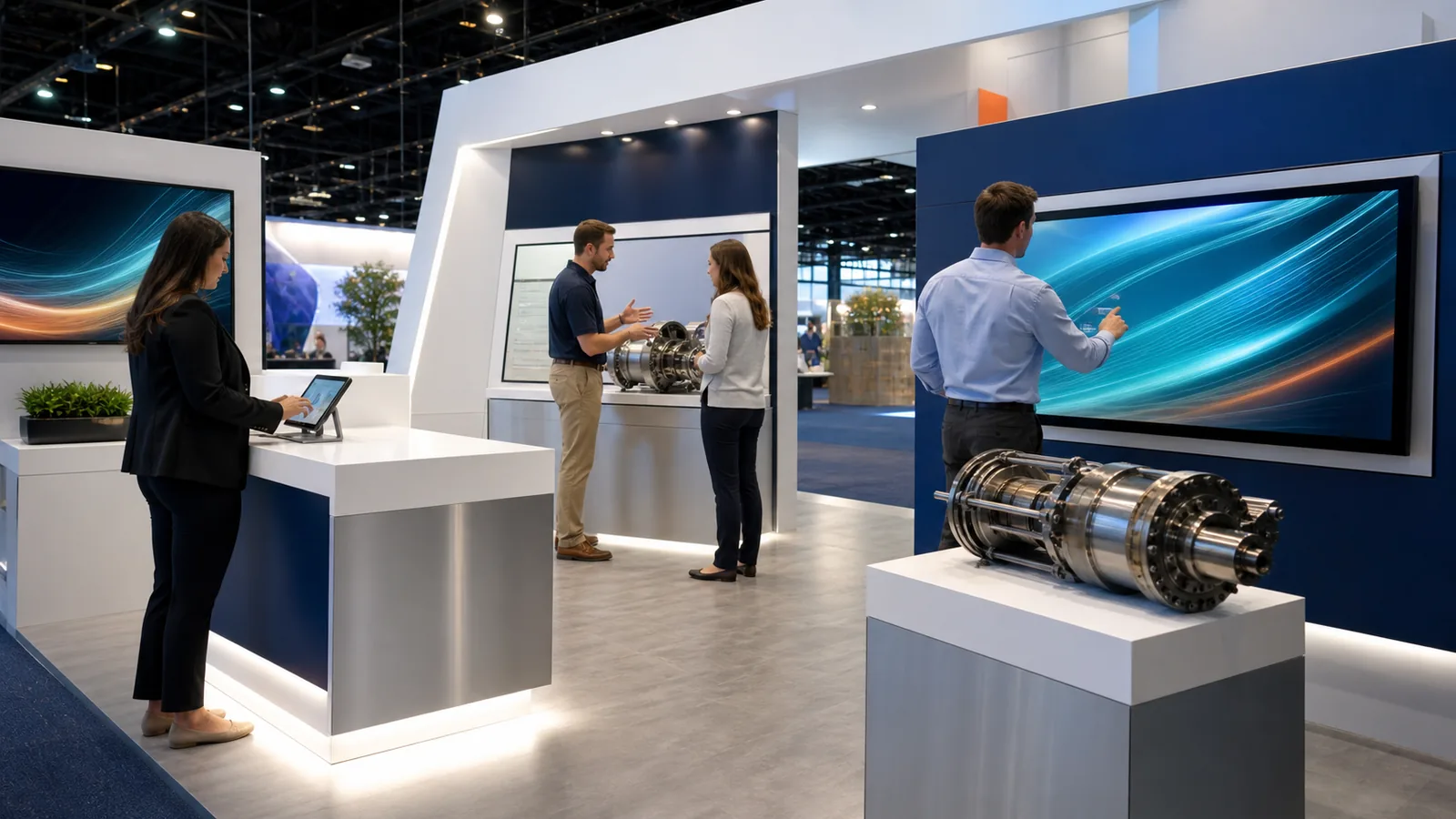 Trade show kiosk use cases for demos, appointments, configuration, and product display