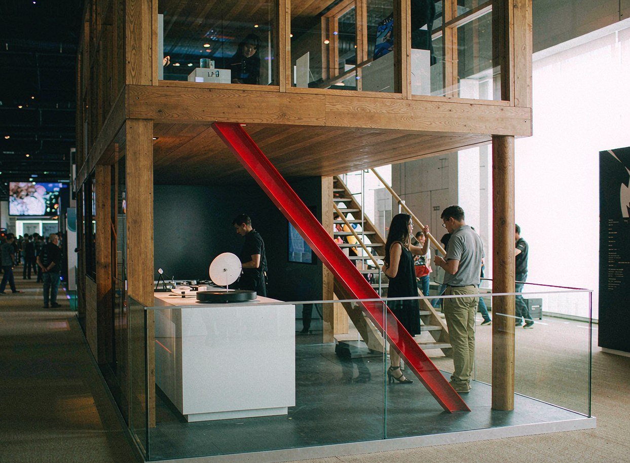 Leave Room for the Staircase and the Demonstration — Double Deck Exhibition booth rental