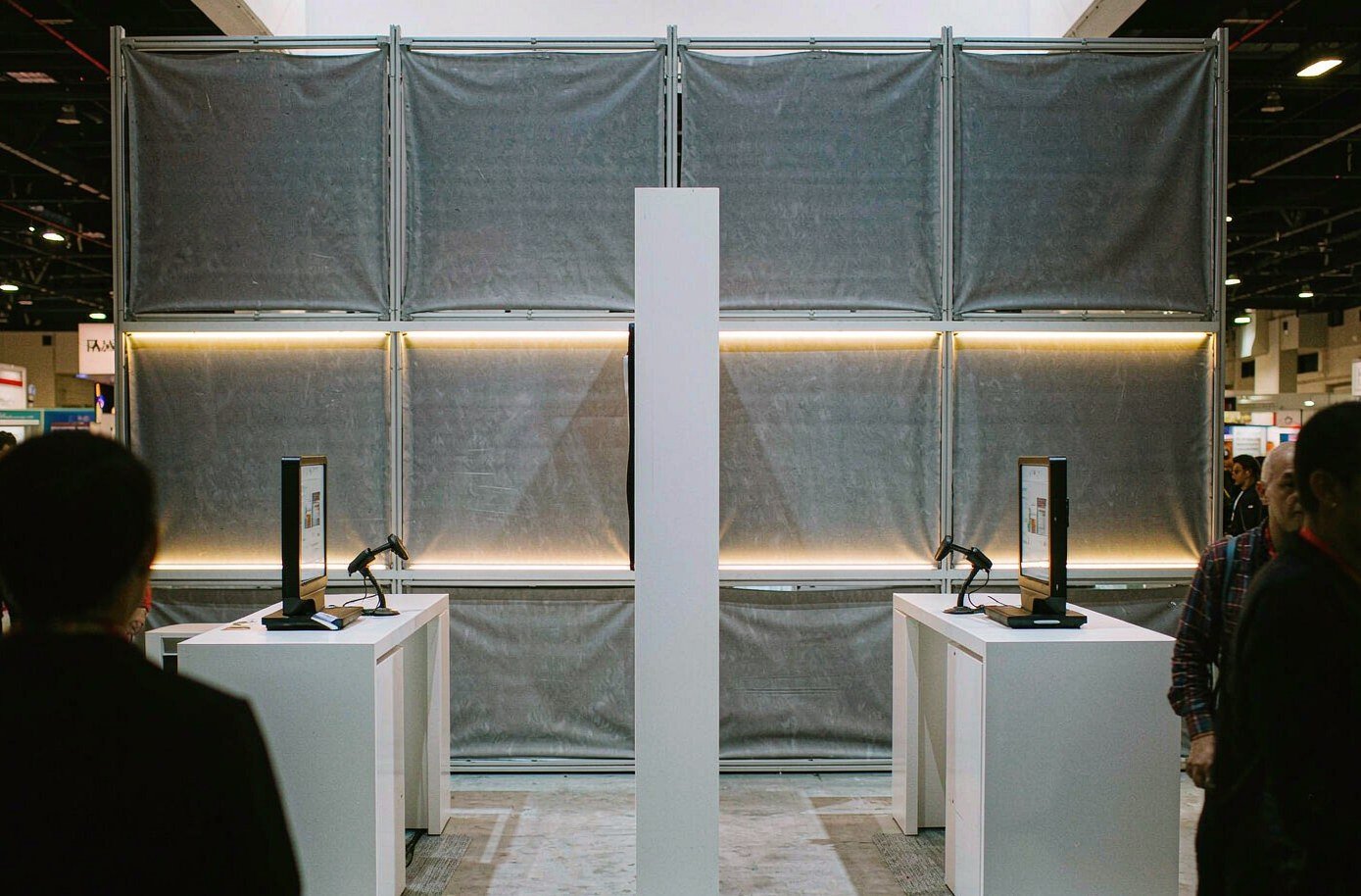 Booth with Parallel Demo Stations — Expo Expo booth rental