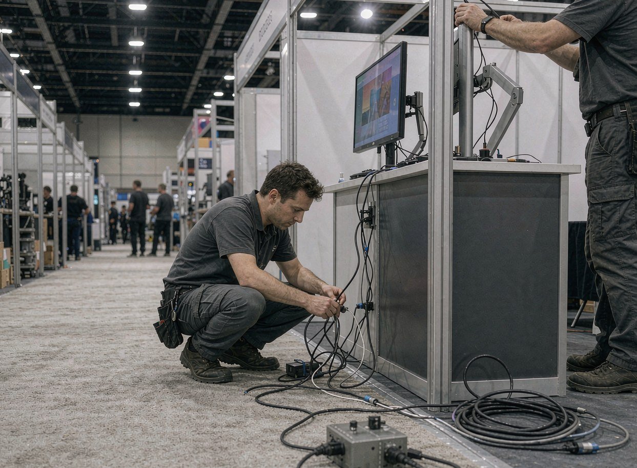 Plan Power and Internet Around Your Demo — Interactive Trade Show Displays