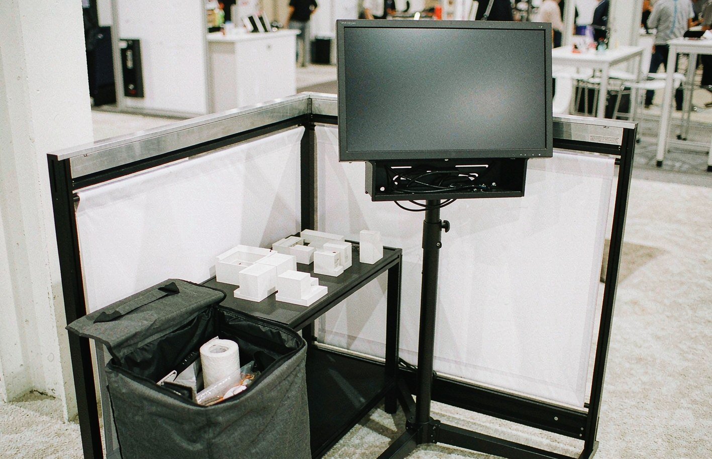 Add a Screen or Product Display — Portable Trade Show Booth Rentals