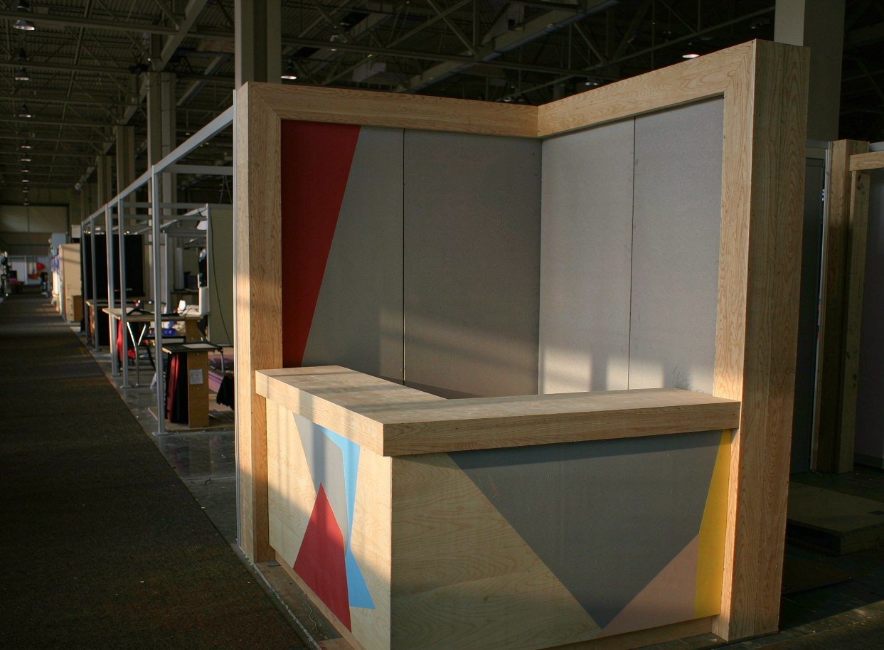 See Your Counter with the Finished Exhibit — Trade Show Display Counter