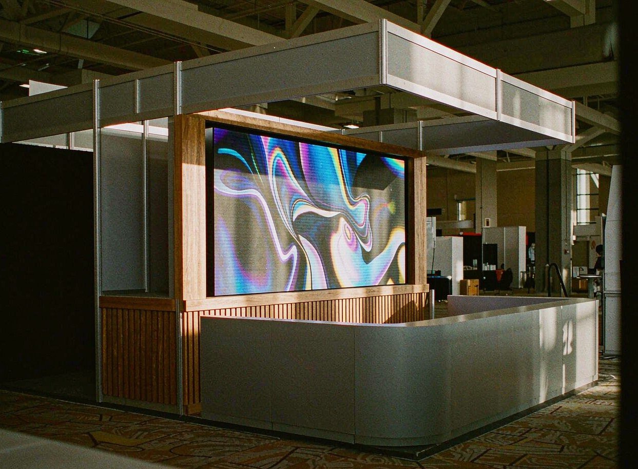 Fit the LED Wall Around Your Booth Activities — Trade Show Video Wall Rental