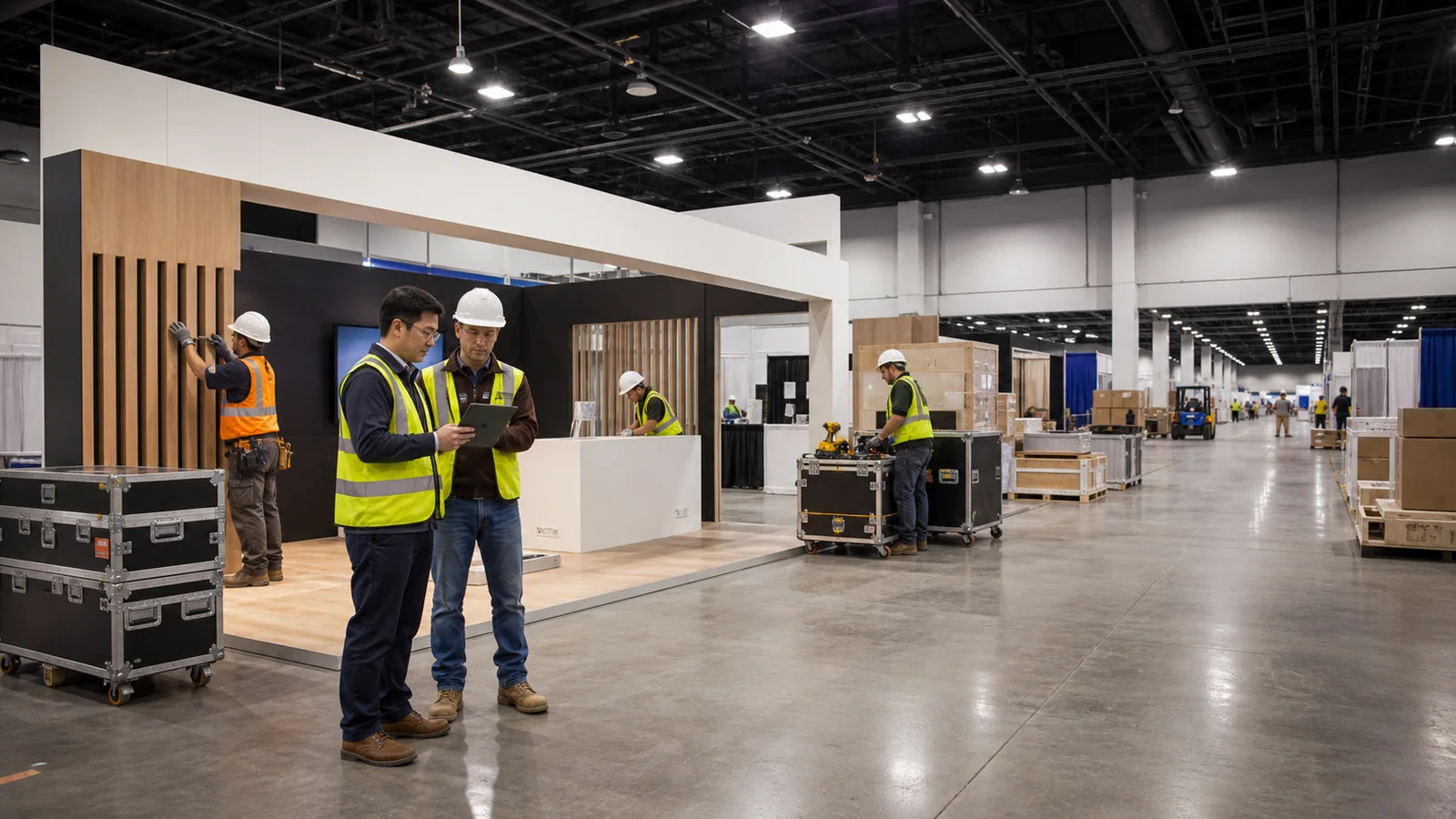 Trade show booth installation and logistics in Las Vegas