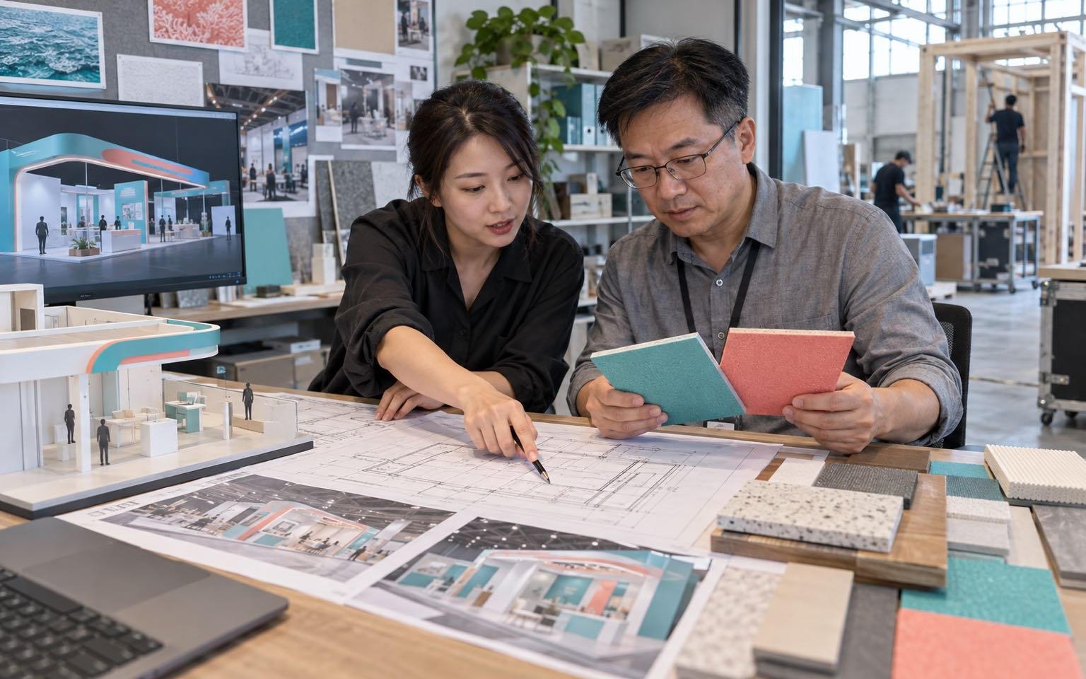 Chinese exhibit design coordination team