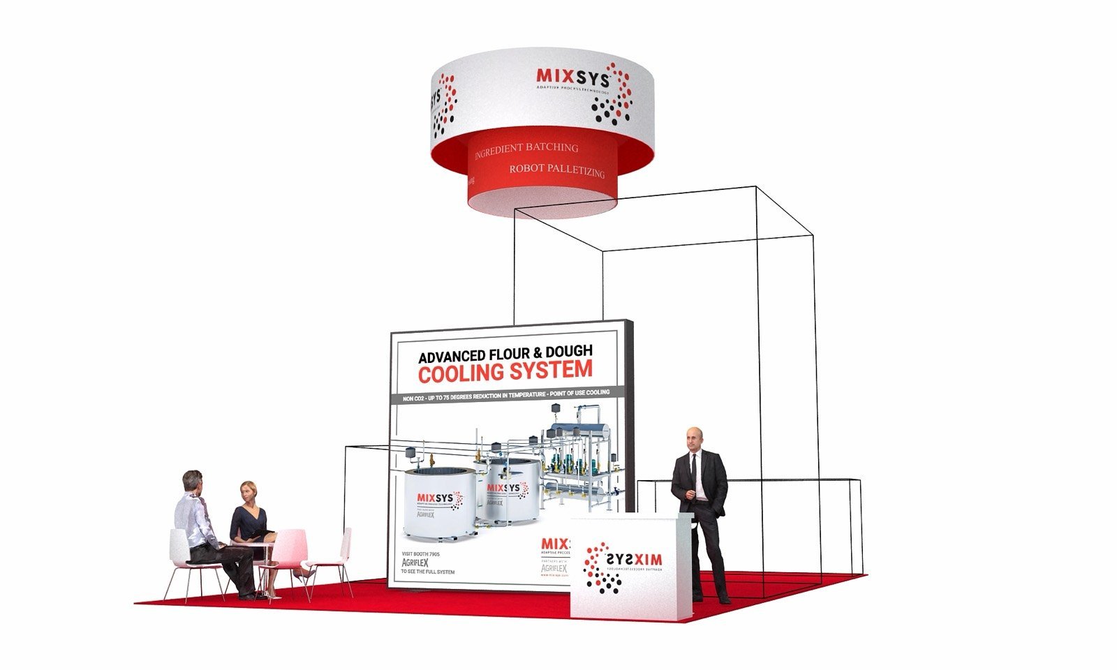 MixSys 20x30 trade show booth display at IBIE 2025