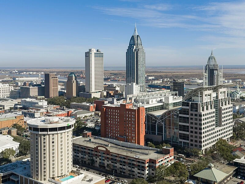 Mobile cityscape, Alabama