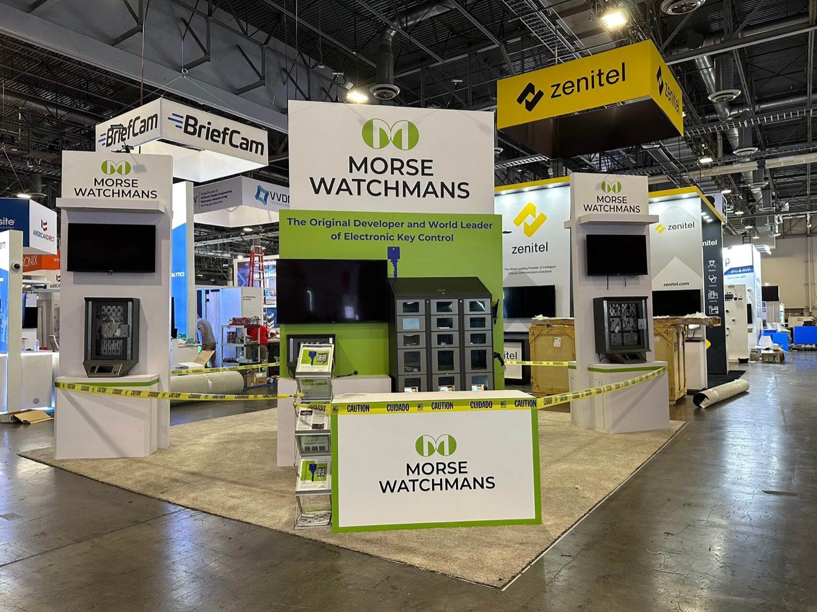 MORSE WATCHMANS 20x20 trade show booth display at ISC West 2024