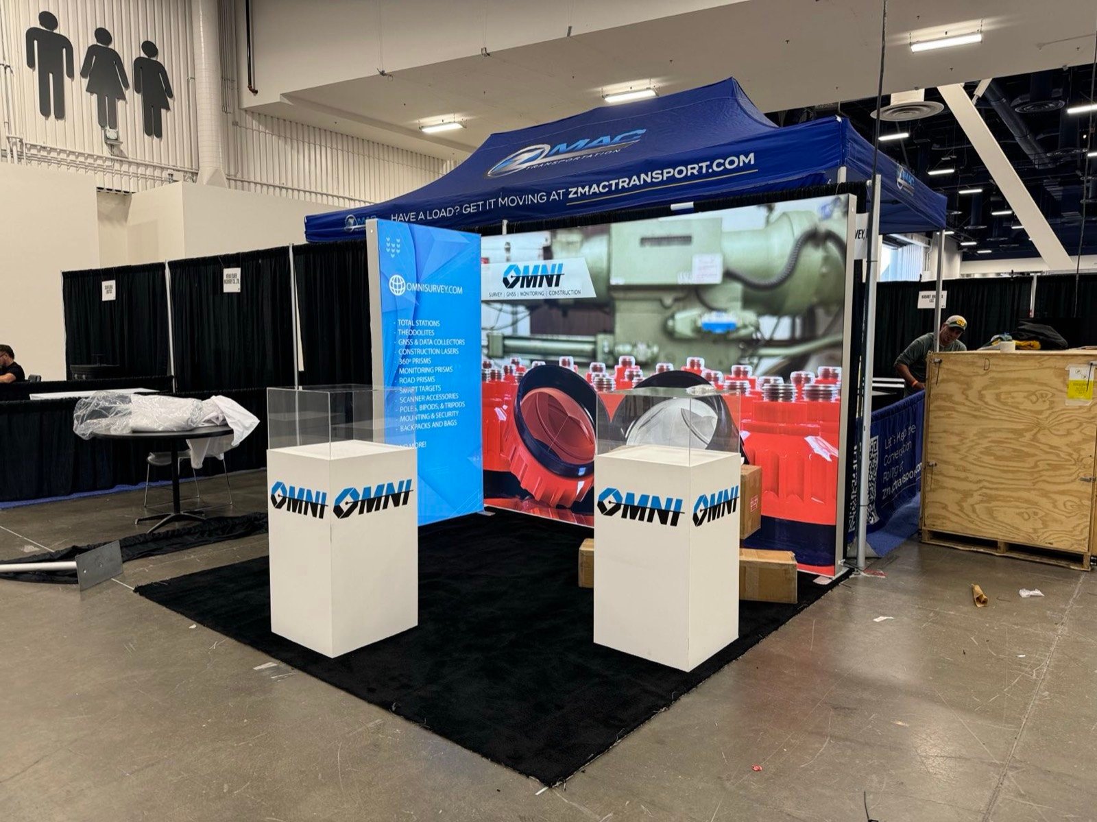 OMNI 10x10 trade show booth display at MINExpo 2024