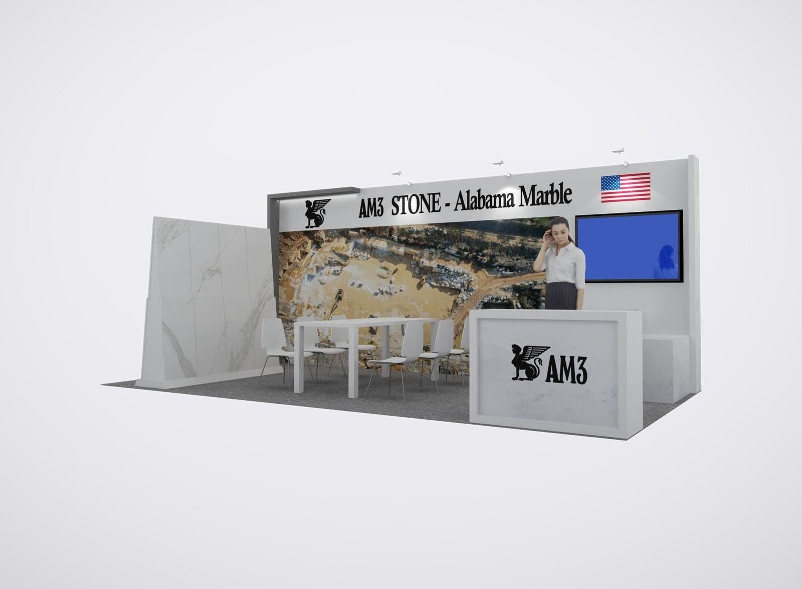 AM3 10x20 trade show booth display at TISE 2022