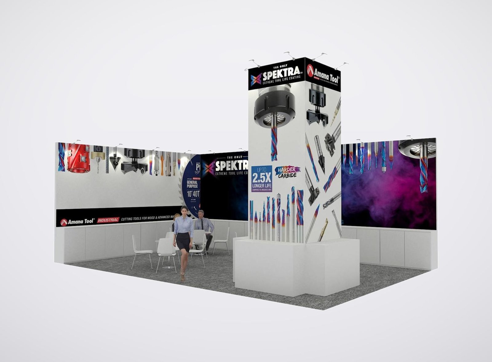 Amana 20x30 trade show booth display at IWF show 2024