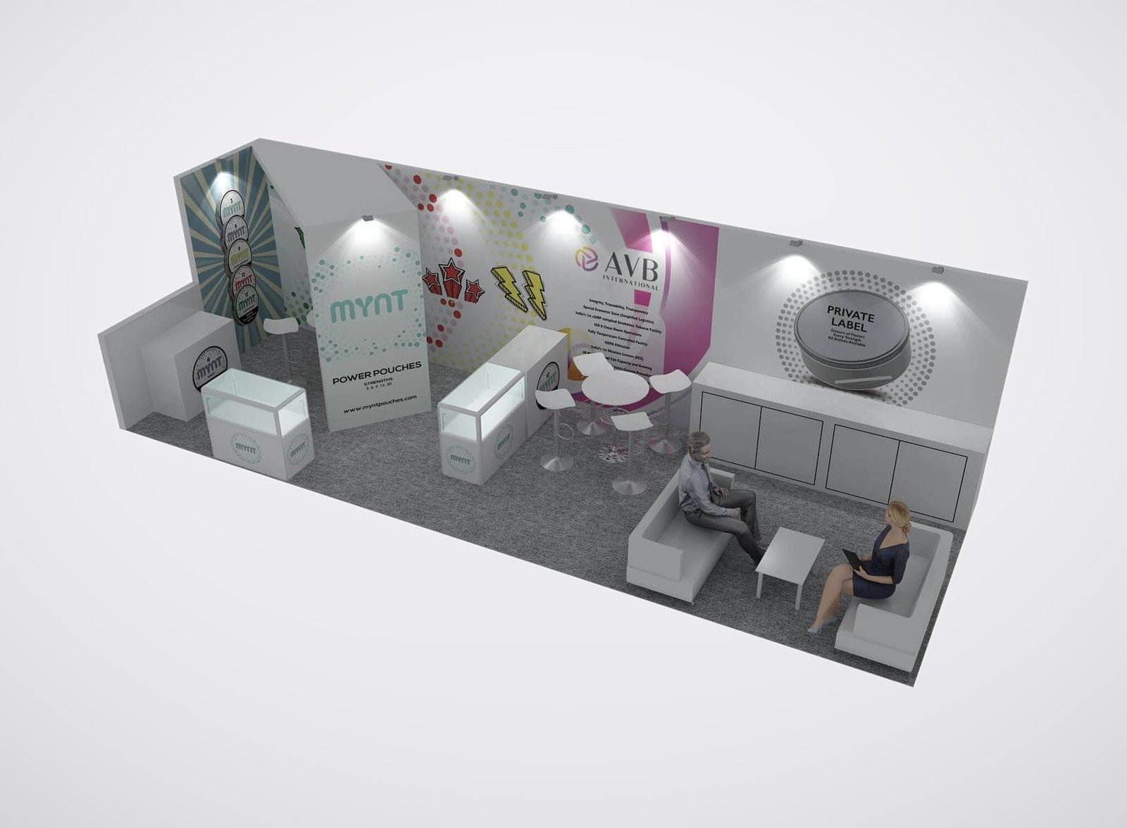 AVB 10x30 trade show booth display at TPE 2024