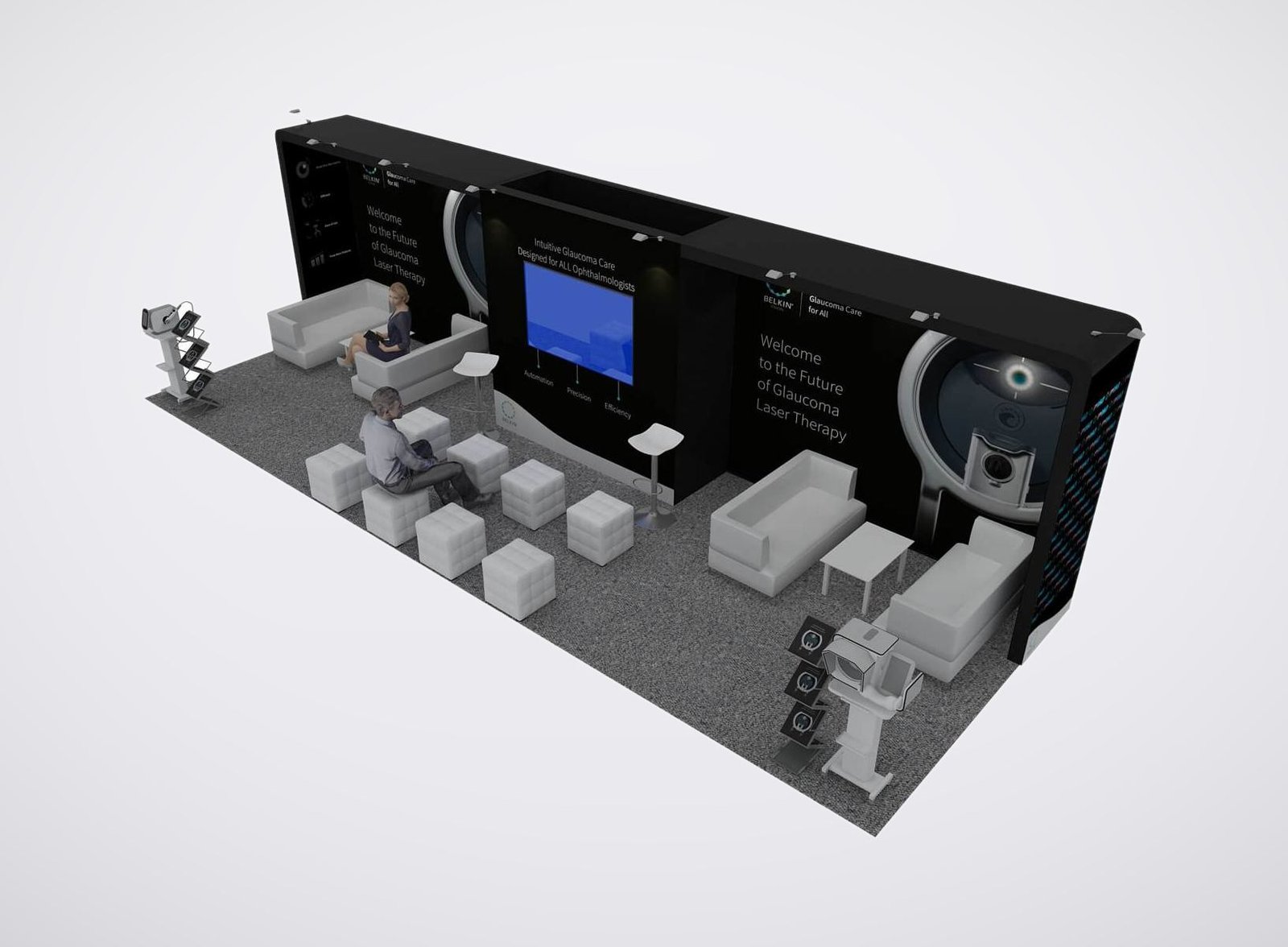 BELKIN 10x30 trade show booth display at ASCRS 2024