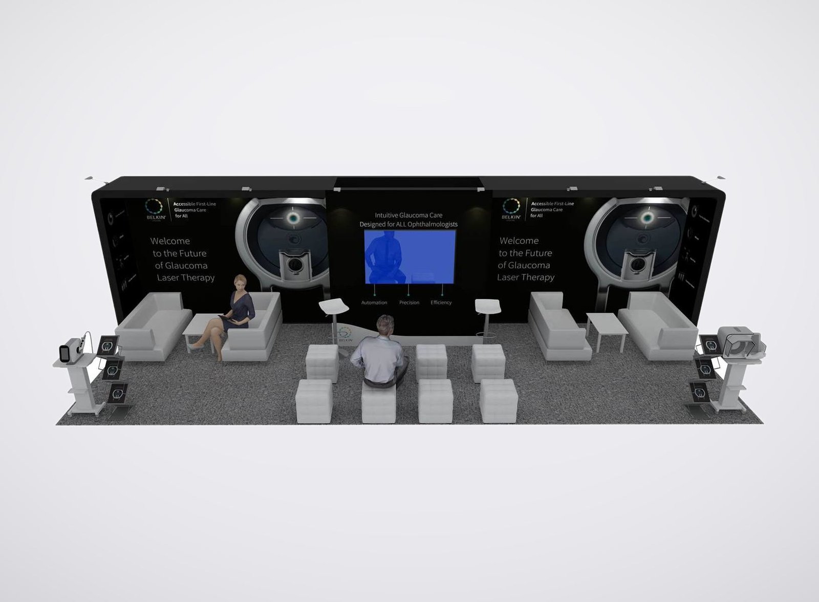 BELKIN 10x30 trade show booth display at ASCRS 2024