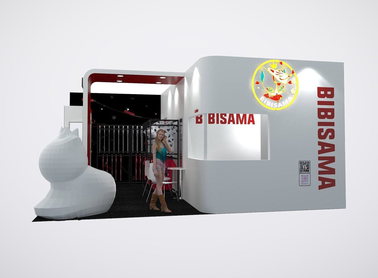 Bibisama 20x20 trade show booth display at Anime Expo 2025